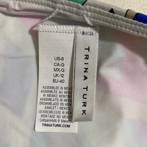 TRINA TURK Women's Side Shirred Hipster Bikini Bottom Size 8 - Picture 5 of 6